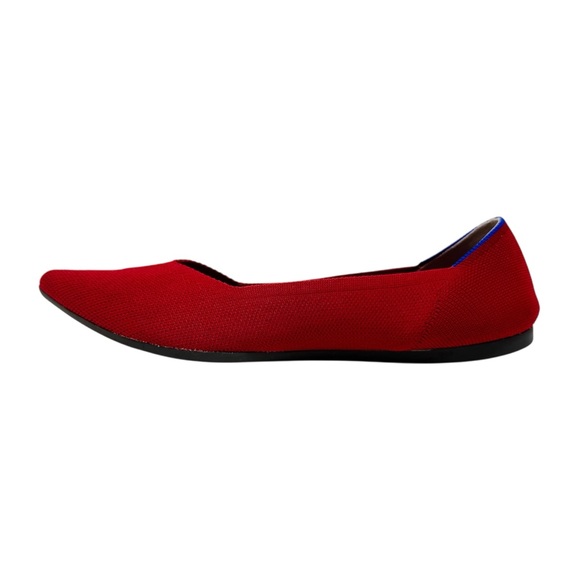 Rothy's The Point in Bright Red Women's Flats Size 10.5 - Picture 4 of 10